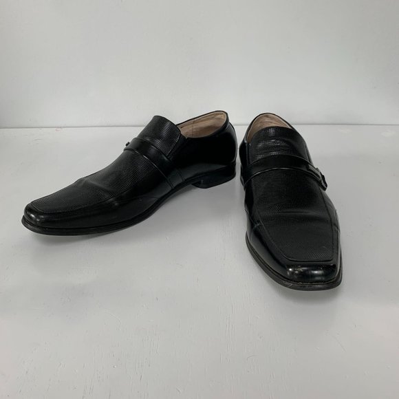 Stacy-Adams Men's Beau loafers Black leather Shoes 24692-001 Stacy-Adams Men's Beau loafers Black leather Shoes 24692-001